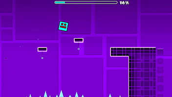 I complete the first geometry dash level with all coins