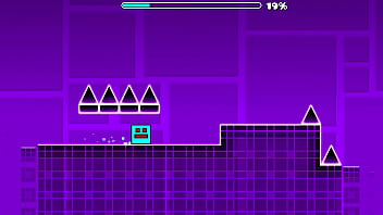 I complete the first geometry dash level with all coins