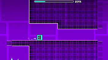 I complete the first geometry dash level with all coins