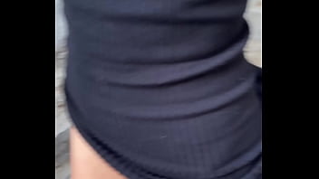 Risky public flashing and sex with 18yo teen model pov sex