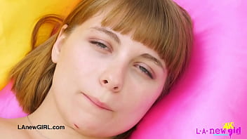 Cute teen model naked close up