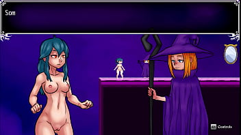 Nayla's castle sexy witch trains futa girl