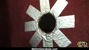 Ebony teen shows off her blowjob skills at gloryhole 12