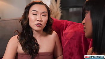 Big Tits Latin Shemale Lola Morena And Her Asian Bff Kimmy Kimm Are Both Hornythe Busty Tgirl Is Deepthroated And Rimmed Before Banging Her Bestie thumbnail