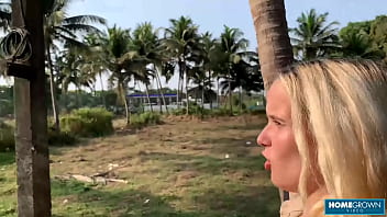 Blondie lolipop has her facial done by hunk mark pirson