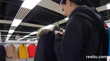 Stunning czech chick is teased in the mall and banged in pov