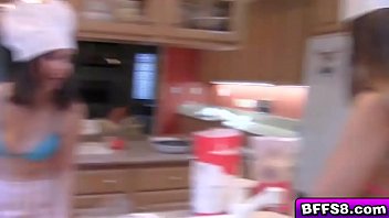 Lovely sweet chicks baking it hot