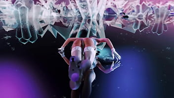 Toned mature ashley graham in sexy white underwear dances sensually