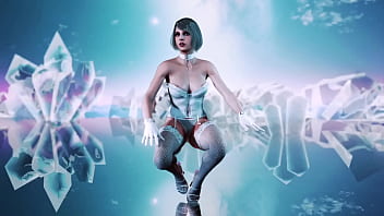 Toned mature ashley graham in sexy white underwear dances sensually