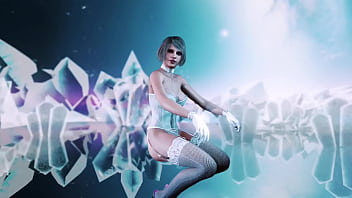 Toned mature ashley graham in sexy white underwear dances sensually