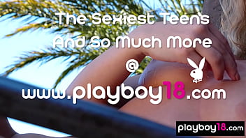 Awesome nude blonde beauty stripping and taking sunbath