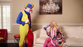Blonde brittany andrews sucks and rides clown marcus london's cock