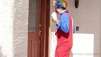 Blonde brittany andrews sucks and rides clown marcus london's cock