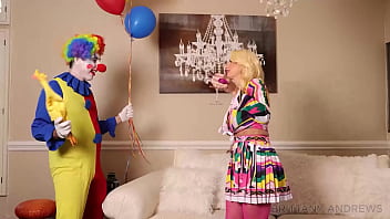Blonde brittany andrews sucks and rides clown marcus london's cock