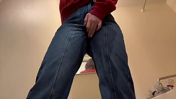 【女子大生の休日の日のルーティン動画】試着室でオナニーして家で買ったジーンズにお漏らししました。