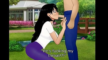 Cum on the face at the park