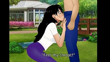 Cum on the face at the park