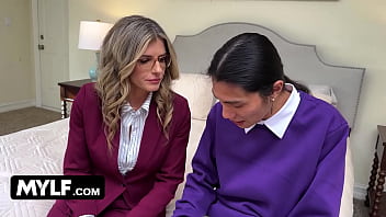 Stepmom's secret from webcam to ass play