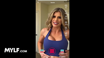 Stepmom's secret from webcam to ass play