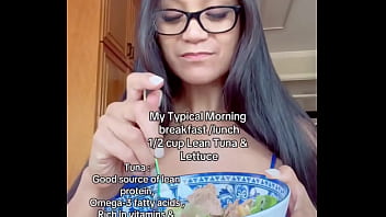 My typical morning breakfast 1 2 cup lean tuna & lettucegeorgia