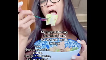 My typical morning breakfast 1 2 cup lean tuna & lettucegeorgia