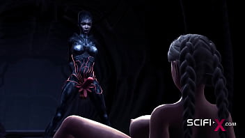 A Sexy Hottie Gets Fucked By A Female Alien In A Cave On An Exoplanet thumbnail