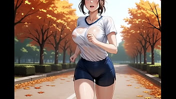 走っているだけなんでこんなに興奮するのだろうか、それはおっぱいが神の産物だから【ai生成】