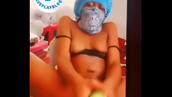 My girlfriend masturbated herself with cucumber