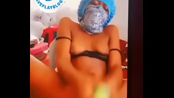 My girlfriend masturbated herself with cucumber