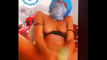 My girlfriend masturbated herself with cucumber