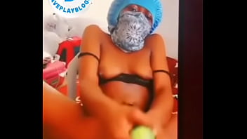 My girlfriend masturbated herself with cucumber