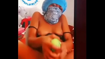 My girlfriend masturbated herself with cucumber