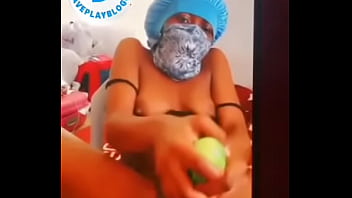 My girlfriend masturbated herself with cucumber