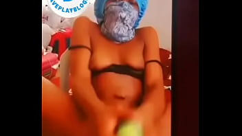 My girlfriend masturbated herself with cucumber