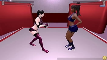 Korra vs juno kinky fight club strap on lesbian sexfight