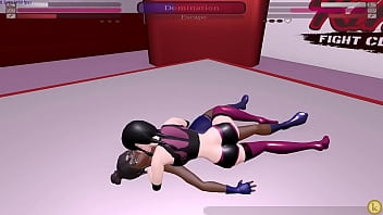 Korra vs juno kinky fight club strap on lesbian sexfight