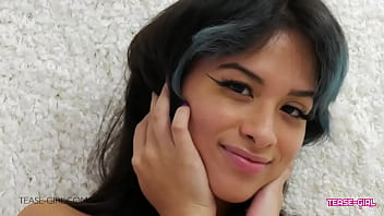 Sexy teen brunette student has cute pussy