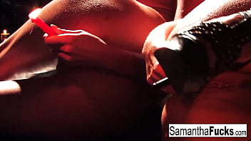 Blonde babes have some wild fun