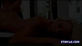 Gorgeous blonde fucked at massage