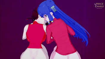 Ranma and shampoo watch you touch yourself with eye contact exibition fantasy