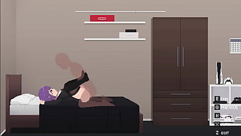 A beautiful gamer girl is pounded in both her mouth and ass