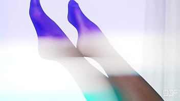 Showing her slinky stems