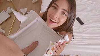 Big cock in a box for birthday girl tru kait