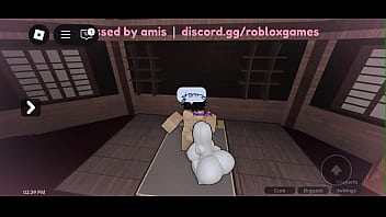 Roblox whore sucking my big cock
