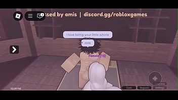 Roblox whore sucking my big cock
