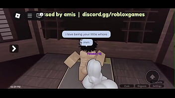 Roblox whore sucking my big cock