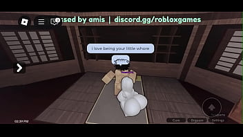 Roblox whore sucking my big cock
