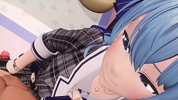 星街すいせい 手コキ