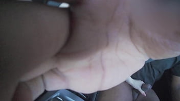 Lena sucks dick in car