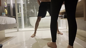 Pretty feet and leggings to kick you pov 4k